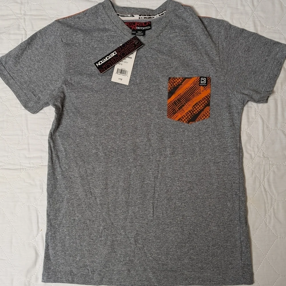 Distortion & Arizona Boy's 2PCS Tees Lot Size L (10-12) NWT MSRP $24
